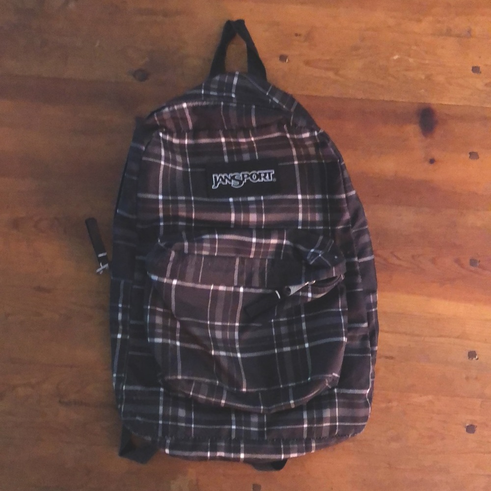 Jansport plaid backpack